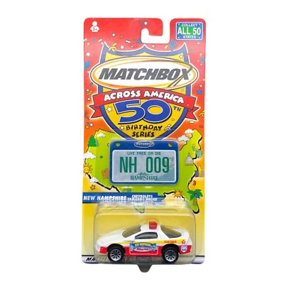 Matchbox Across America 50th New Hampshire Police Chevrolet Chevy Camaro 1/63 - Image 1 of 3