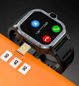 Smart Uhr Männer Frauen Smartwatch Herren Schwarz GPS SIM-Karte 4G RAM 64G ROM - Bild 1 von 6