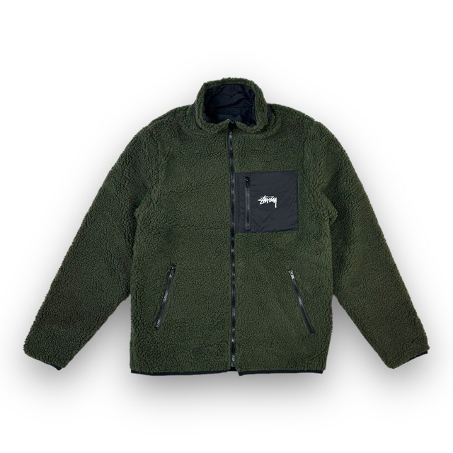 8 ball sherpa jacket green