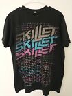 Skillet Christian Band All Over Print Logo Men's T-Shirt Size XL Slim Fit Black