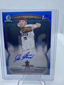 2023 bowman chrome 1st Joe Stuart auto true blue /150 diamondbacks ￼