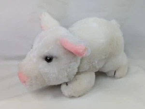 Dakin White Pig Plush 6 Inch 1978 Stuffed Animal Toy - Picture 1 of 13
