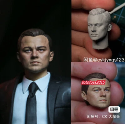 1:6 1:12 1:18 Leonardo DiCaprio Head Sculpt Model For Male Figure Body Doll Toy - Image 1 of 4