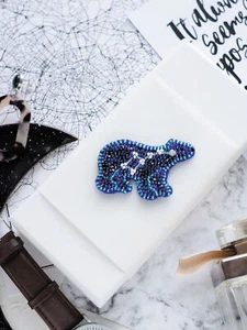 Zum Selbermachen Schmuckherstellungsset "Ursa Minor", Samenperlen Brosche, Perlenstickerset - Bild 1 von 3