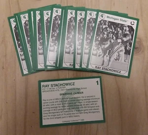 1990 Michigan State Collegiate Collection #1 RAY STACHOWICZ Lot of (10) - Picture 1 of 1