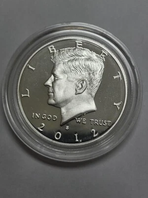 2012 S SILVER PROOF Kenned Half Dollar 90% Silver  In a capsule - Image 1 of 4