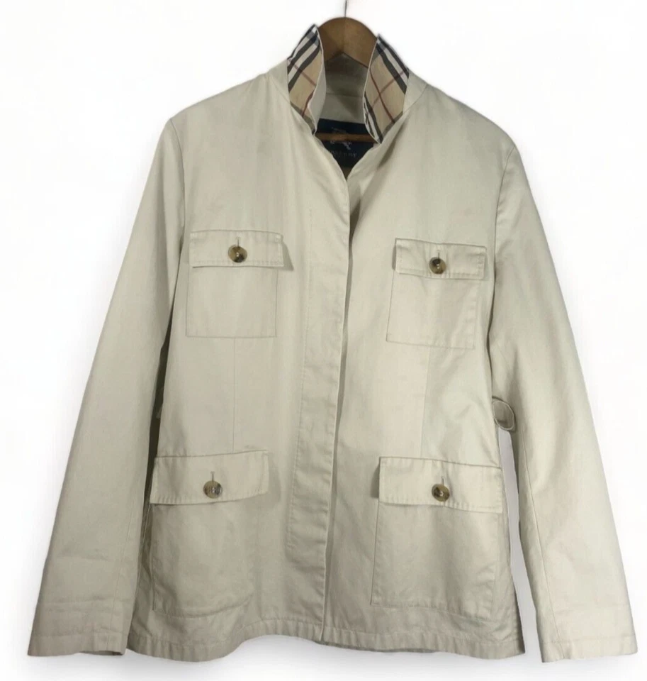 Chaqueta vintage Burberry London para mujer talla 48 color crema Foto 1 de 4