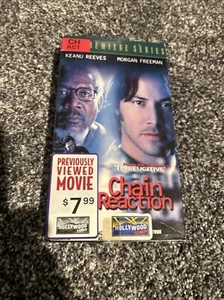 Chain Reaction, Keanu Reeves, Morgan Freeman, VHS in shrink wrap - Picture 1 of 1