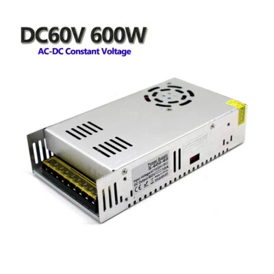 1/2XDC60V 600W Single Output Switching Power Supply AC to SMPS For CNC Led Strip - Image 1 of 4