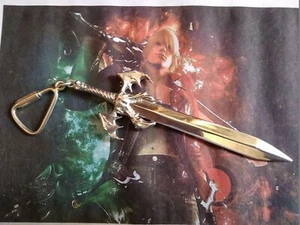 Devil May Cry Sword of Dante Awakening Keyring made Sterling Silver 925 - Picture 1 of 4