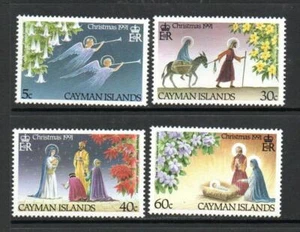 CAYMAN ISLS MNH 1991 SG721-724 NAVIDAD - Imagen 1 de 1
