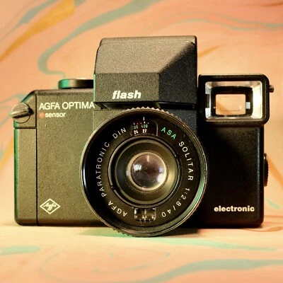 Agfa Optima Sensor Flash 35mm Point And Shoot Camera w/ 40mm F2.8 Lens Lomo - Image 1 of 4