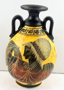 Museo Replica Vaso Greco Copia Classica Periodo 430 a.C. Ceramica Argilla Doppio Manico - Foto 1 di 10