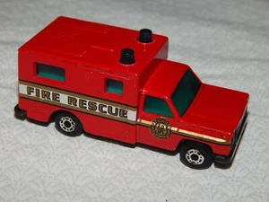 Vintage Matchbox Fire Rescue Ambulance ~ Red w/Red Doors ~ RARE - Picture 1 of 6