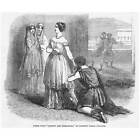 Scene From Anthony And Cleopatra At Saddlers Wells Theatre - Antique Print 1849