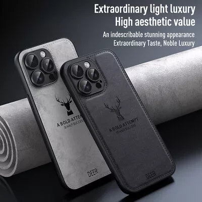 For iPhone 16 15 14 13 12 Pro Max 11 XS Shockproof Deer TPU Slim Flexible Case - Image 1 of 4