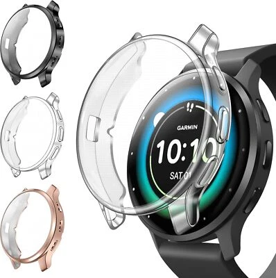 3 Packs Case for Garmin Venu 3S (41mm) Soft TPU Plated Bumper Screen Protector - Image 1 of 4