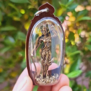 The Goddess of Earth Twisting Her Hair Pendant Talisman Thai Buddha Amulet - Picture 1 of 2