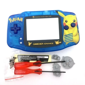 Repalcement For Gamgeboy Advance Of GBA Luminous Clear Blue Pikachu Full Shell - Picture 1 of 6