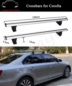 Se adapta a Toyota Corolla Sedán 2013-2023 Barra transversal Barra transversal Portaequipajes Bloqueable - Imagen 1 de 9