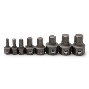 GearWrench 8pc Metric Hex Insert Bit Set Fits 8mm 12mm 15mm Wrenches 81550 - Picture 1 of 4