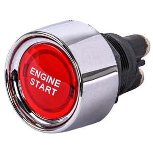 New Engine Start Switch Push Button Race Starter Universal Car Red Illuminated - Picture 1 of 5