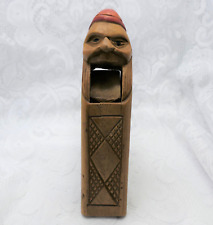 Vintage Nutcracker Hand Carved Wood Gnome - Scandinavian Folk Art