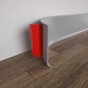 Vinyl Wall Base Baseboard Molding Trim 4" Flexible Self Adhesive Rubber Wall - Picture 1 of 12
