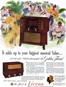 Banda Cubana Latinoamericana de Rumba RCA VICTROLA FONÓGRAFO Víctor IAN 1949 Anuncio Impreso - Imagen 1 de 1