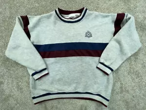 McGregor Sweater Men's Medium Gray Blue Colorblock VINTAGE - Picture 1 of 10