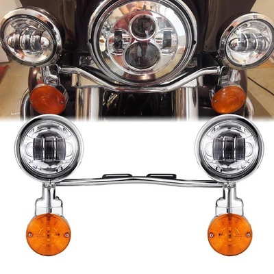 For Yamaha V Star 650 950 1100 Custom Classic LED Passing Turn Signal Light Bar - Image 1 of 4