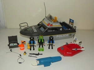 Playmobil 4429 Polizei Boot mit Figuren und Zubehör Polizeiboot - Bild 1 von 6