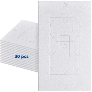 30 Stück Steckdose Isolierung Schaumstoff Dichtungen, EVA Zugluft Dichtungen für Lichtschalter - Bild 1 von 6