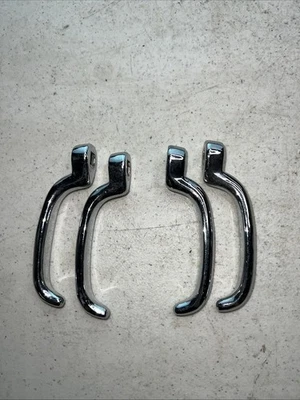 Lot of 4 Vintage Interior Door Handles Chrome 1920s–30s Rat Rod Hot Rod - Image 1 of 4