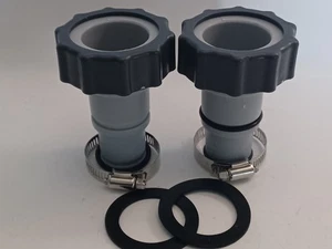 Tongass (2er-Pack) Ersatz Gewinde auf Klemme Stil Schlauch Adapter für Intex Pool - Bild 1 von 7