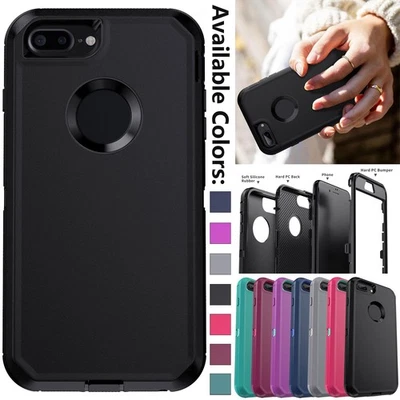 For Apple iPhone 6 6s 7 8 Plus Phone Case Cover Heavy Duty Rugged Shockproof - Image 1 of 4