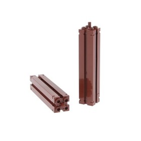 2x Lego Support 2x2x8 Red Brown Pillar Pillar Carrier Pirates 7073 4217015 30646b