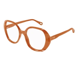 Chloe Womens Eyeglasses Frame CH0053OA Orange 53-19-145 Italy Full Rim - Picture 1 of 10