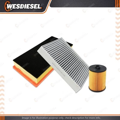 Wesfil Oil Air Cabin Filter Service Kit fits Volkswagen Touareg 7P 3.6L 2011-On - image 1 of 2