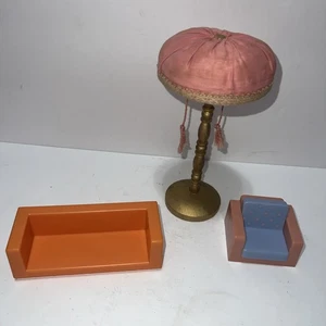 Miniatur Puppenhaus Möbel Couch Stuhl Ludo Studio Vietnam & Holz Lampe 7" - Bild 1 von 11