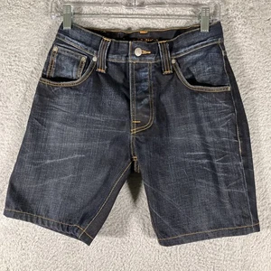 Nudie Jean Shorts (ALTERED) Womens 28 (Actual 26) Blue Indigo Western Rockabilly - Picture 1 of 17