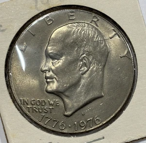 1976-D United States 1 Dollar "Eisenhower Dollar" Bicentennial aUNC Type I Coin - Bild 1 von 3