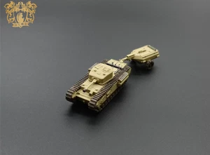 3D Printed 1/144 British Churchill Vii Crocodile Fire-Breathing Tank Finished - Picture 1 of 5