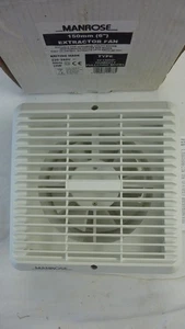 Manrose 150mm 6" Extractor fan  XF150HP Humidity Pullcord model 240v 230m3/hr - Picture 1 of 5