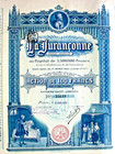 La. Juranconne S.A. histor. Aktie Paris 1928 Frankreich France Likör von Lourdes
