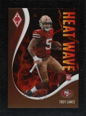 2021 Panini Phoenix Heat Wave Bronze /50 Trey Lance #15 Rookie RC - Image 1 of 2