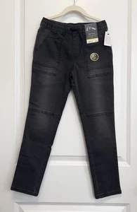 Boy’s Black Denim Jeans Super Skinny with Flexible Drawstring Size 8 - Art Class - Picture 1 of 9
