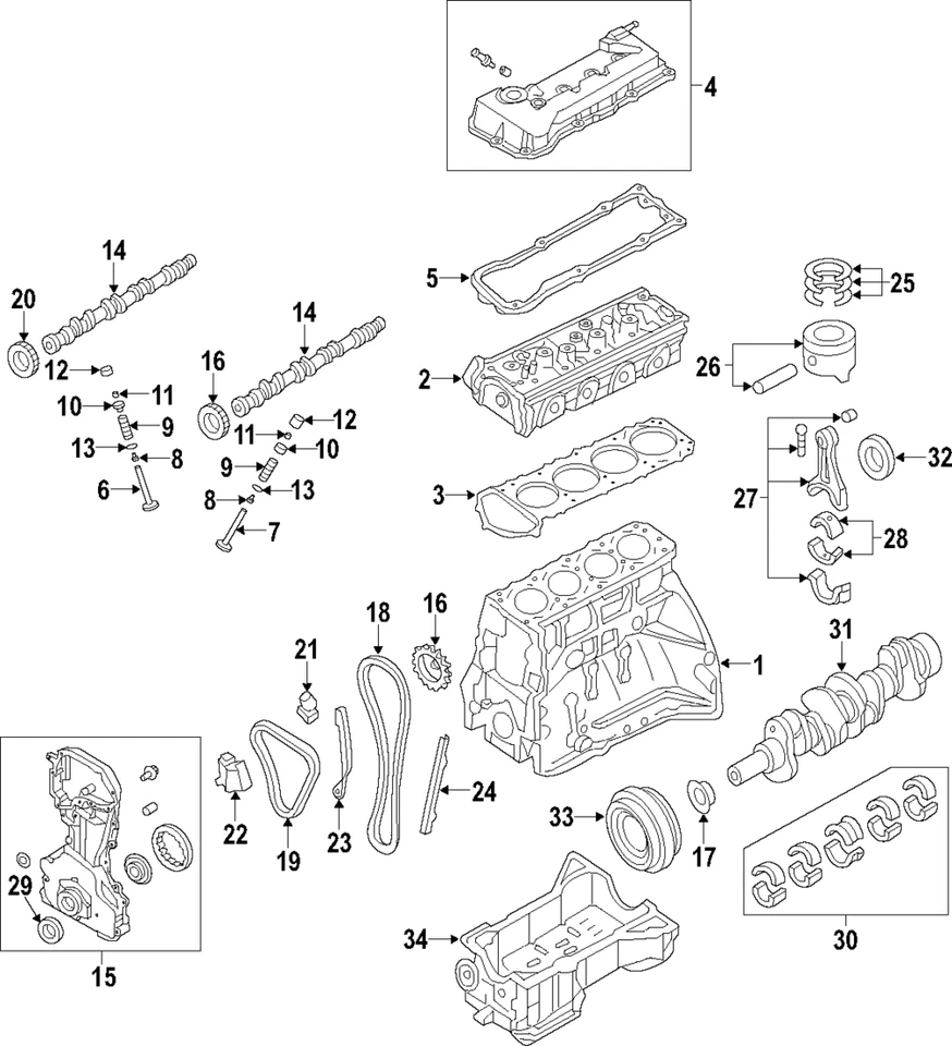 Genuine Nissan Cylinder Head 11040-MA00A - Image 1 of 1