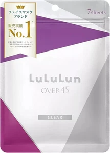 LuLuLun OVER45 Iris Blue Clear 7 sheets unscented Face Mask - Picture 1 of 1