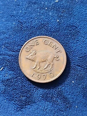 1970  Bermuda 1 Cent Coin (KM.#15) - Image 1 of 2